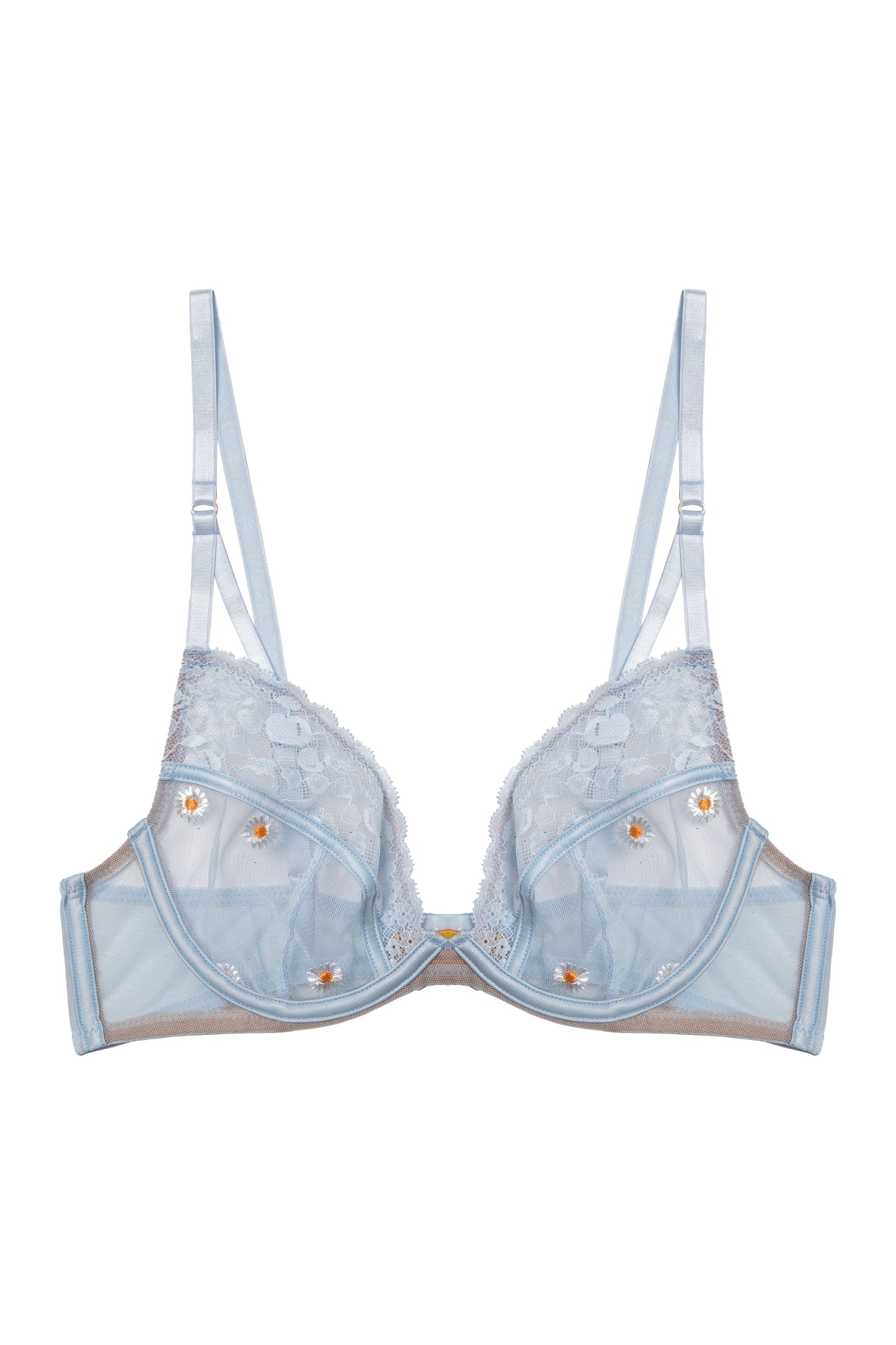 Daisy Embroidery Bra - 36B