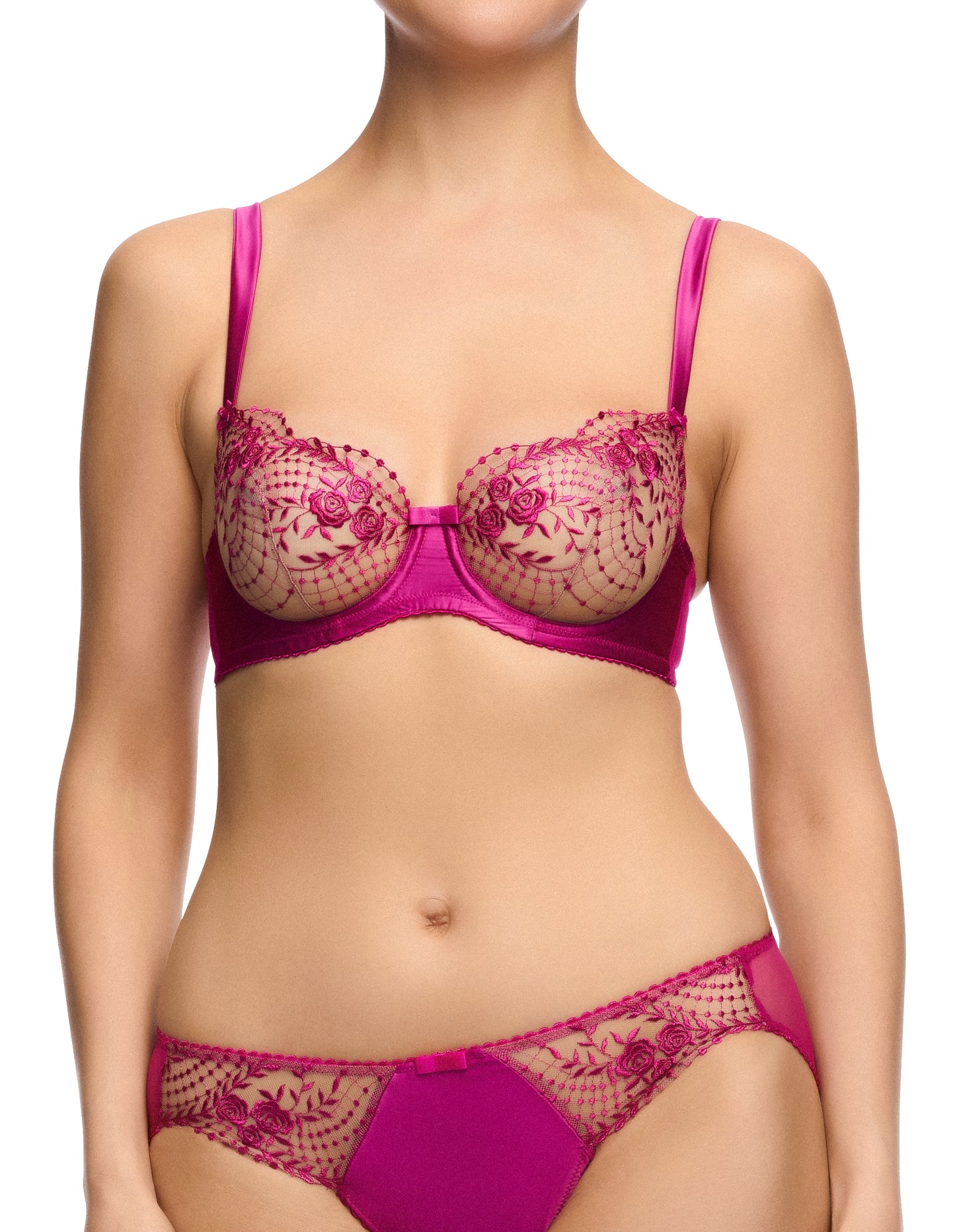 Julie's Roses Rubine Bikini Brief By Dita Von Teese - sizes XS