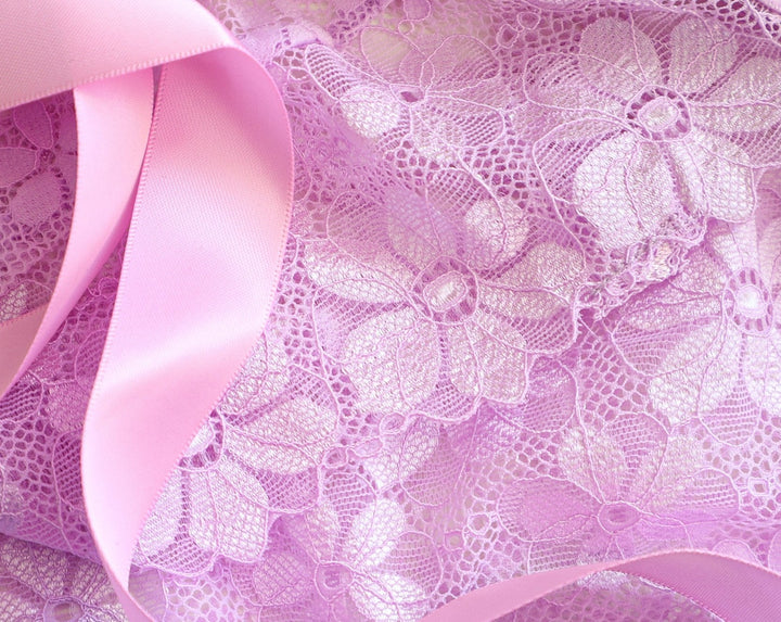 Lilac Lace Garter Belt By Kilo Brava - S-XL