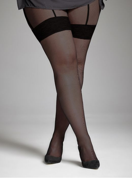 Dotty Seamed Tights With Bow Light Beige/Black – Playful Promises