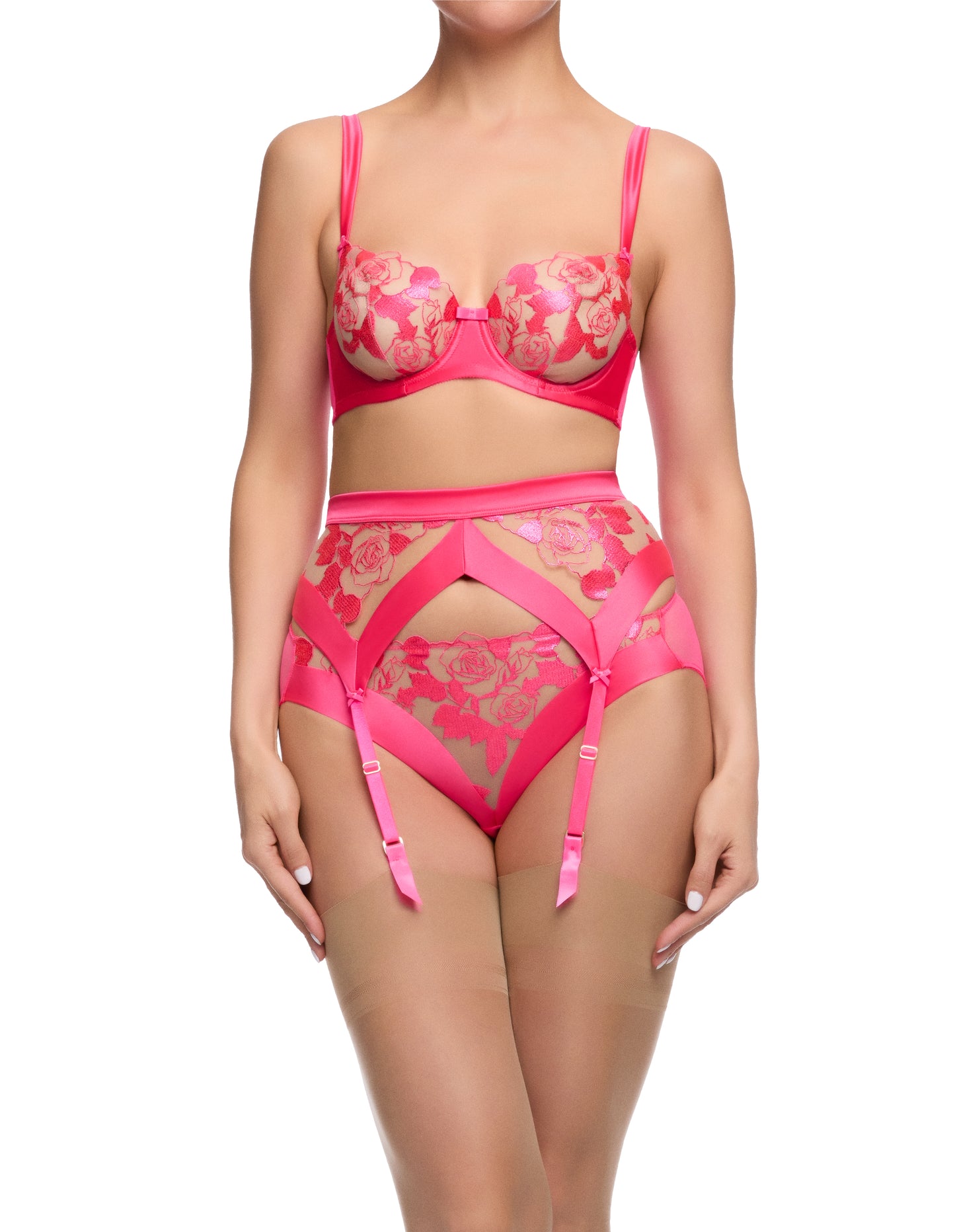 Rosabelle Brief In Pink Pizzazz By Dita Von Teese - sizes XS + M