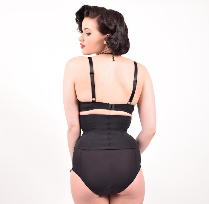 Glamour Waspie in Black - sizes 4-14