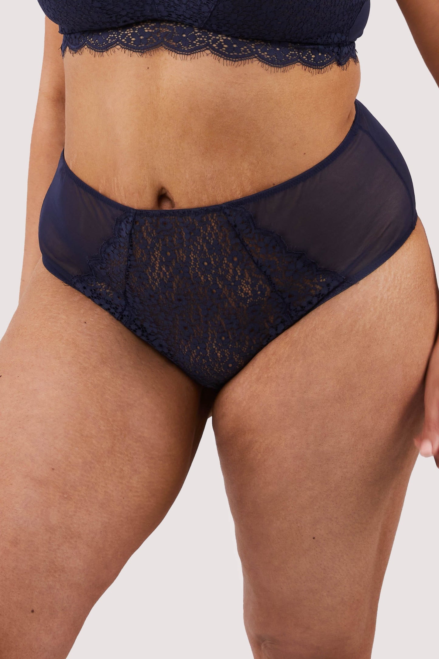 Emma Navy High Waist Brief - sizes 16-18