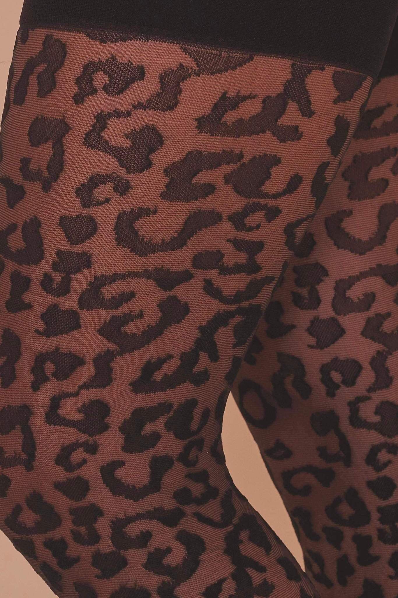Leopard Stockings - Size 4-18