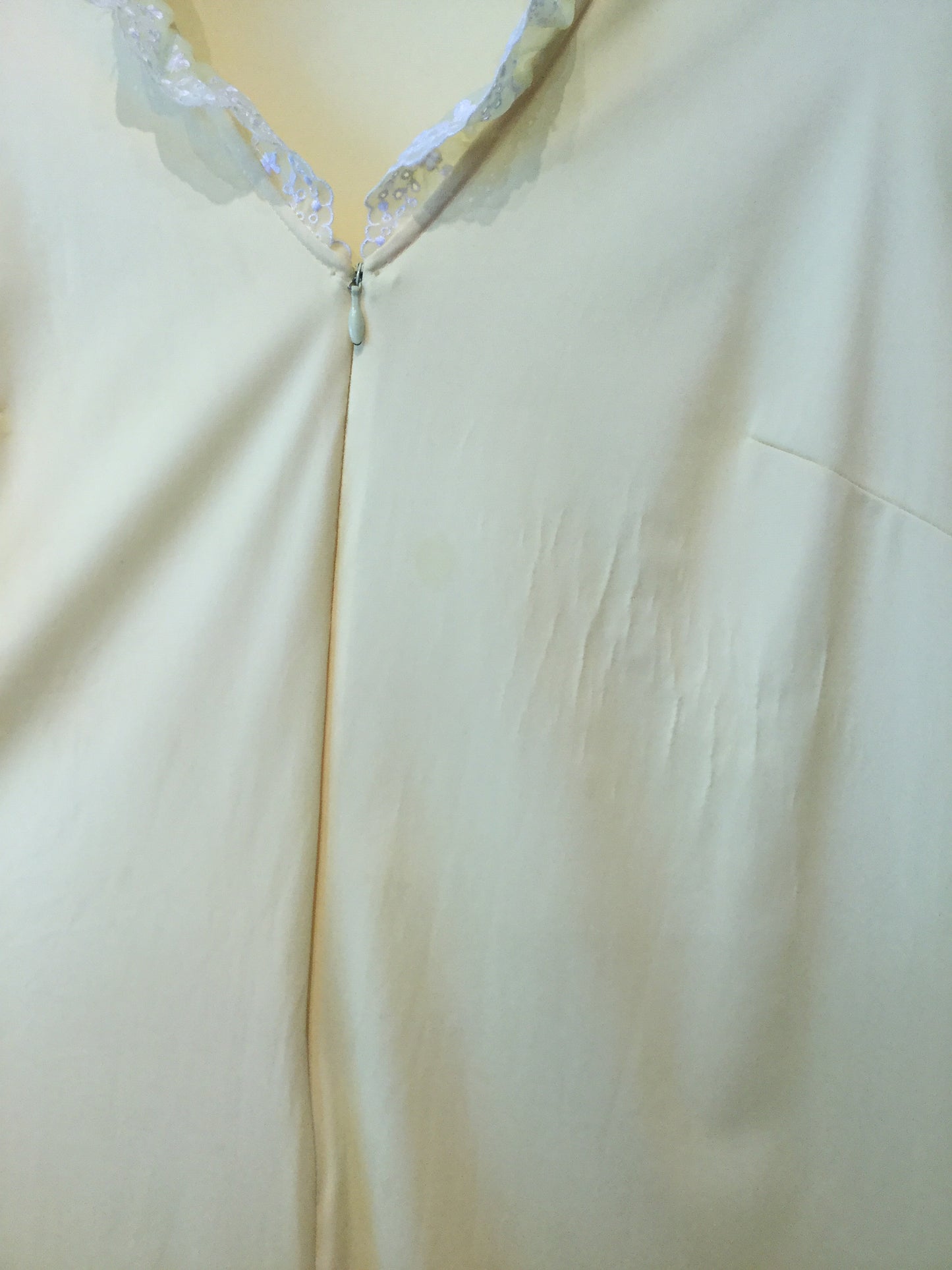 Sunny Yellow Nylon House Dress S/M+ #128