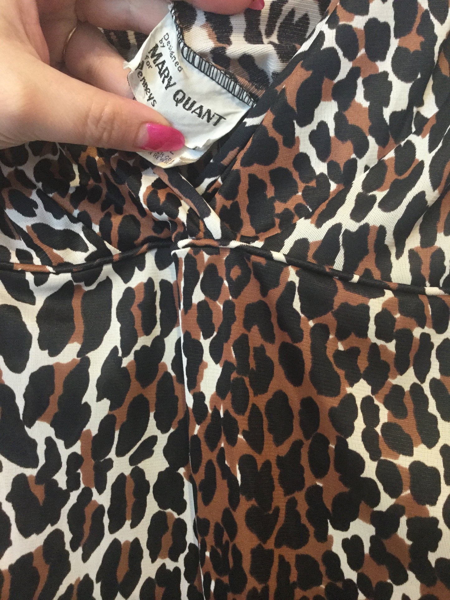 Mary Quant Leopard Pyjama Suit L+ #116