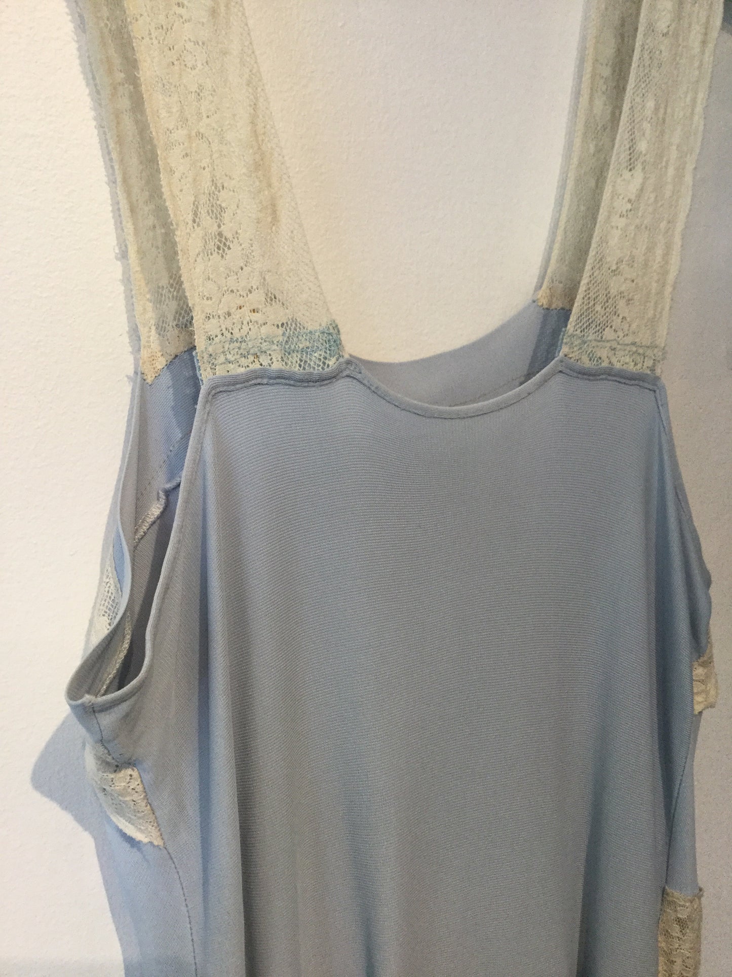 Pretty Blue Lace Jersey Gown by Fantasy S/M #086
