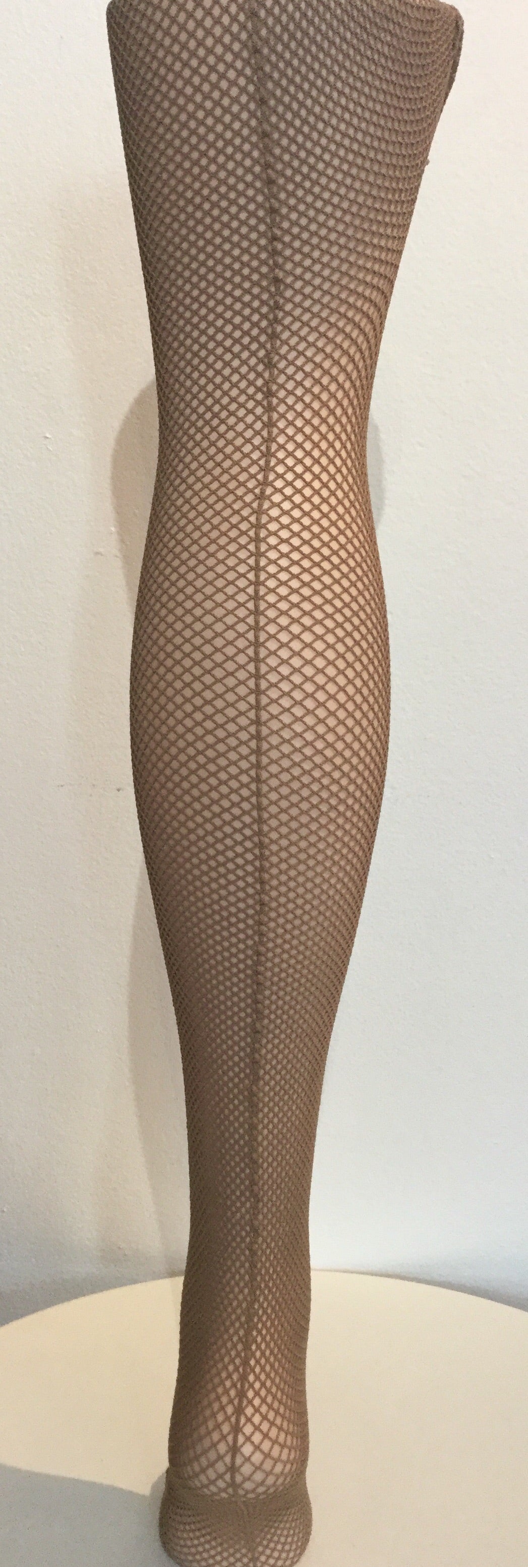 Cabaret Backseam Dance Quality Fishnet Tights 326 - Black + Beige
