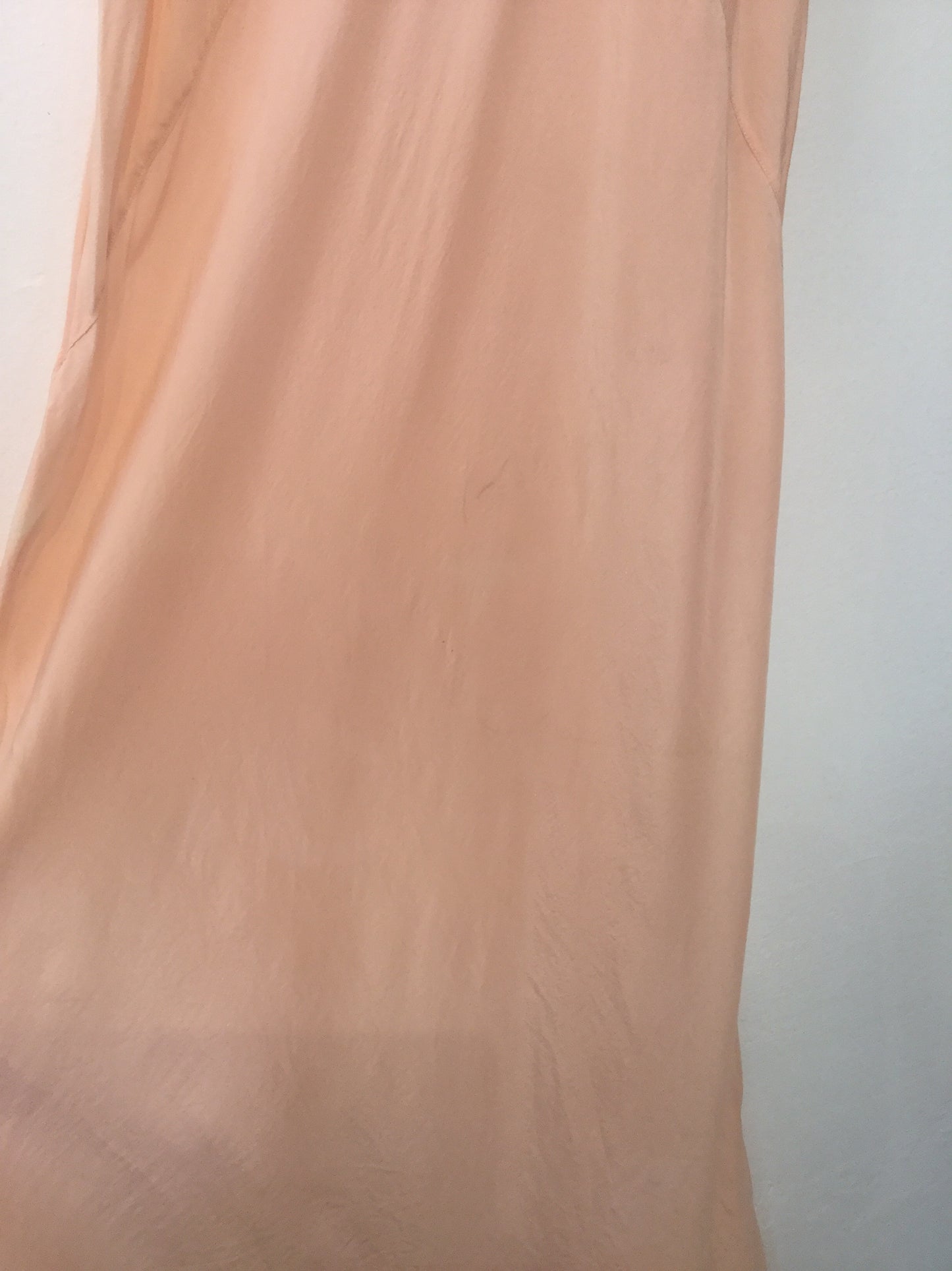 1920’s Soft Peach Silk Slipdress M/L+ #120