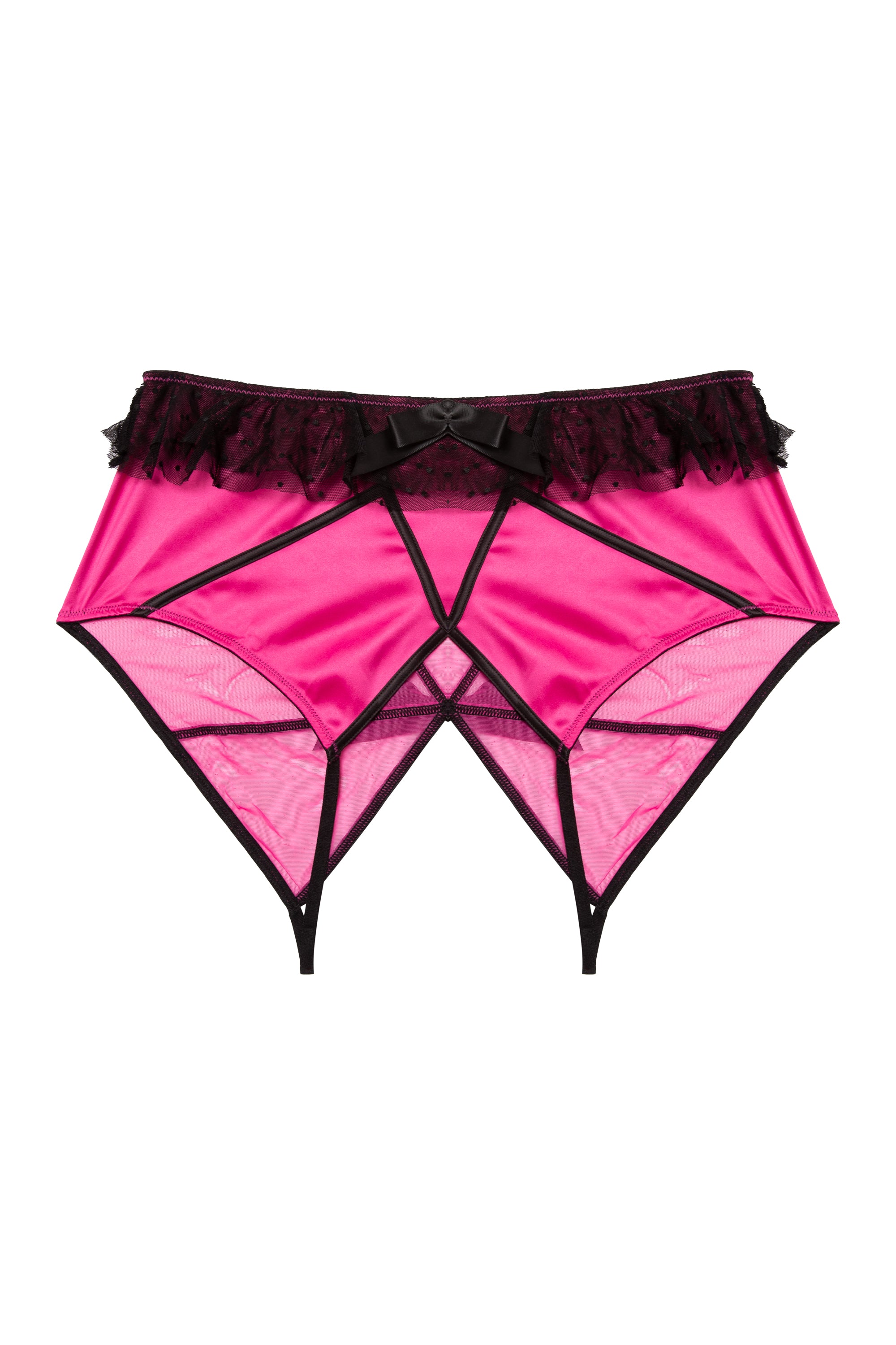 Crotchless Panties Plus Size XL - 6XL Pink French Knickers Open