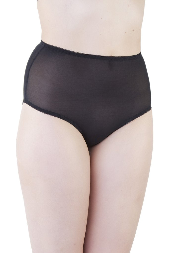 Bettie Page Lingerie Black Mesh Knicker - sizes 4-14