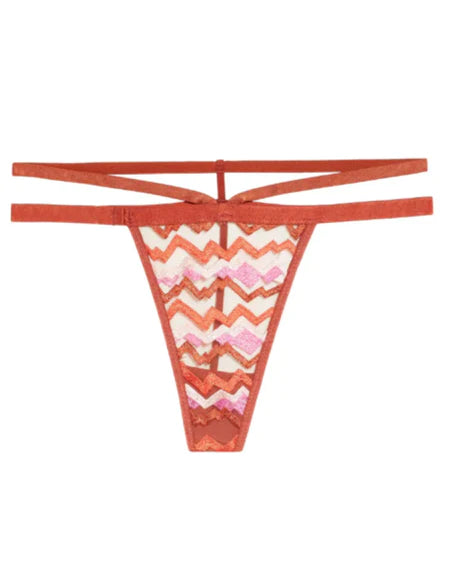 Peaks + Valleys Embroidered G-string - S-XXXL