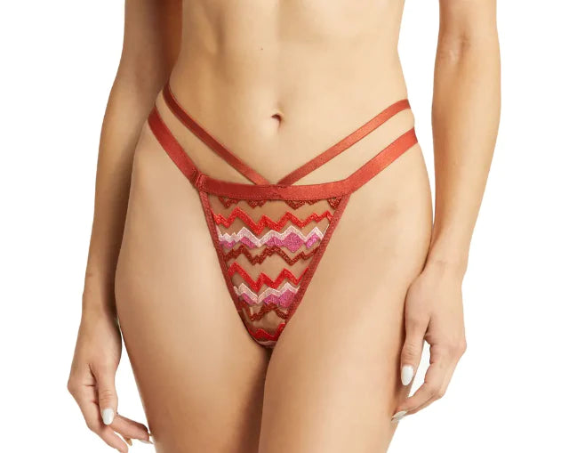 Peaks + Valleys Embroidered G-string - S-XXXL