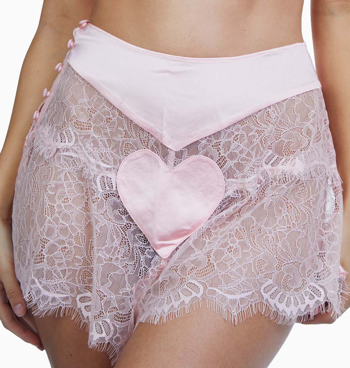 Bettie Page Peach Heart Lace French Knicker - sizes 4-14 - Canada – Gigi's  House Of Frills