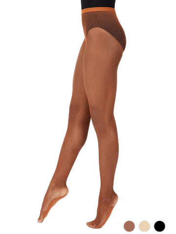 Cabaret Dance Quality Seamless Fishnet Tights 324 - Black + 3 "nudes"
