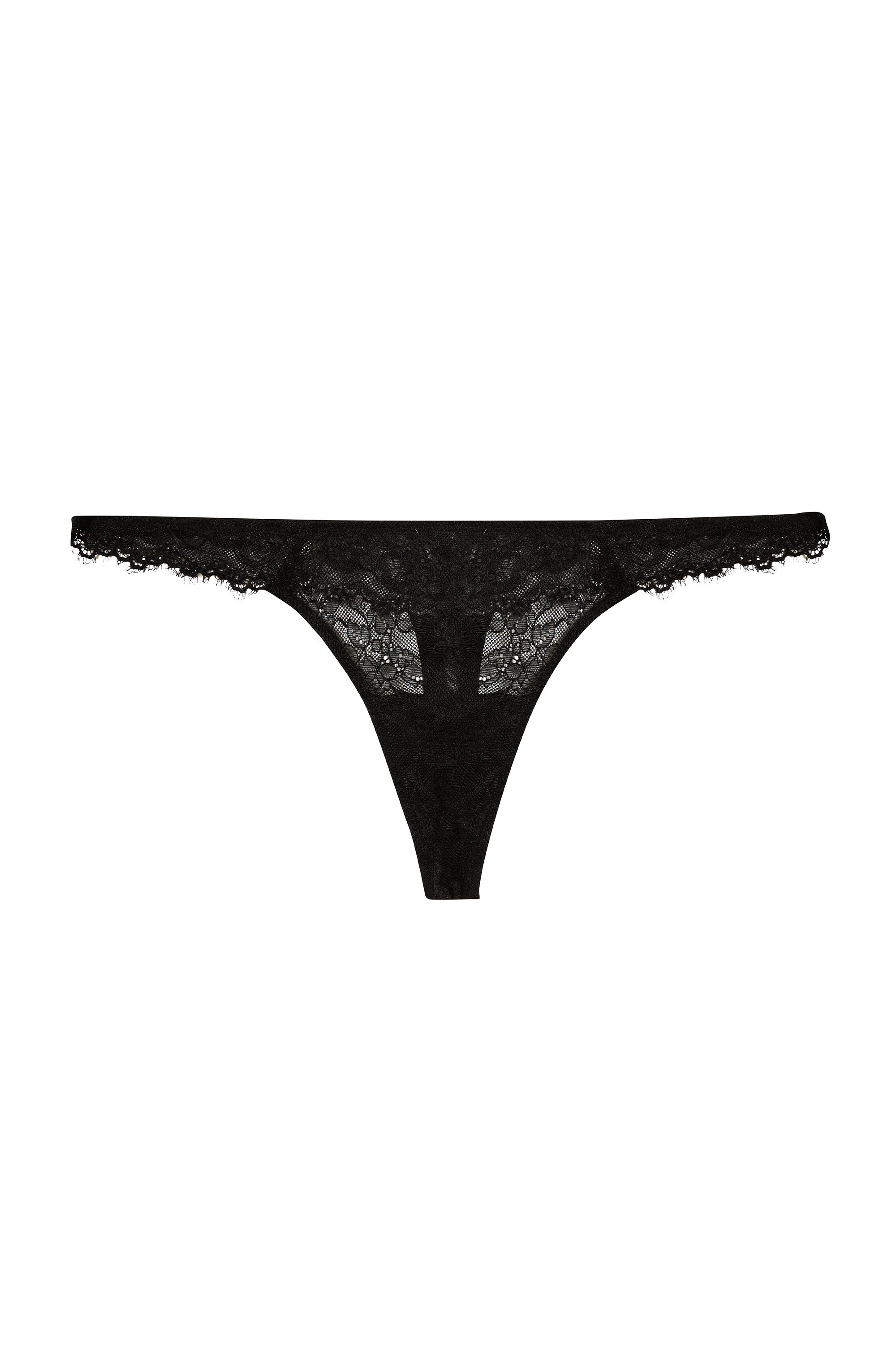 Rosalyn Black Lace thong - sizes 4-16 - Toronto Lingerie - Gigi's