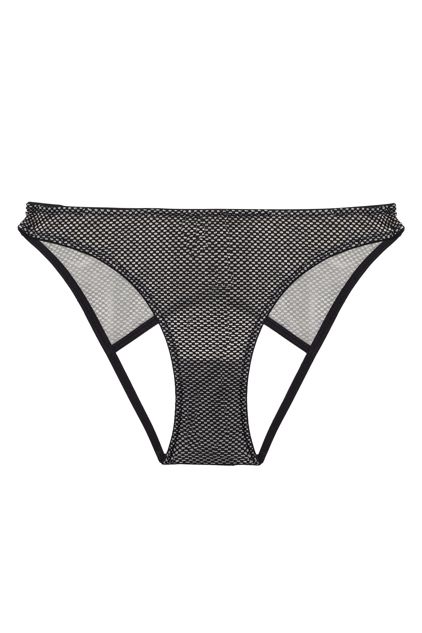 Vidal Black Fishnet Cut-out Brief - size 16