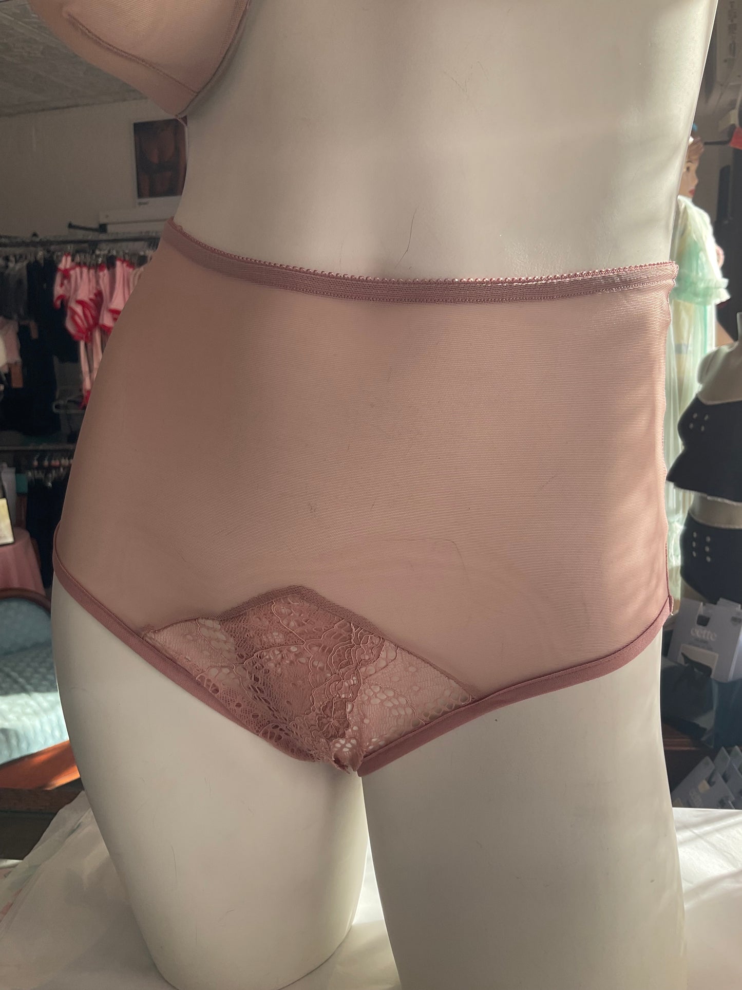 Whisper Sweet Nothings CouCou High Waist Brief in  Rose Water By Only Hearts Lingerie - S-XL