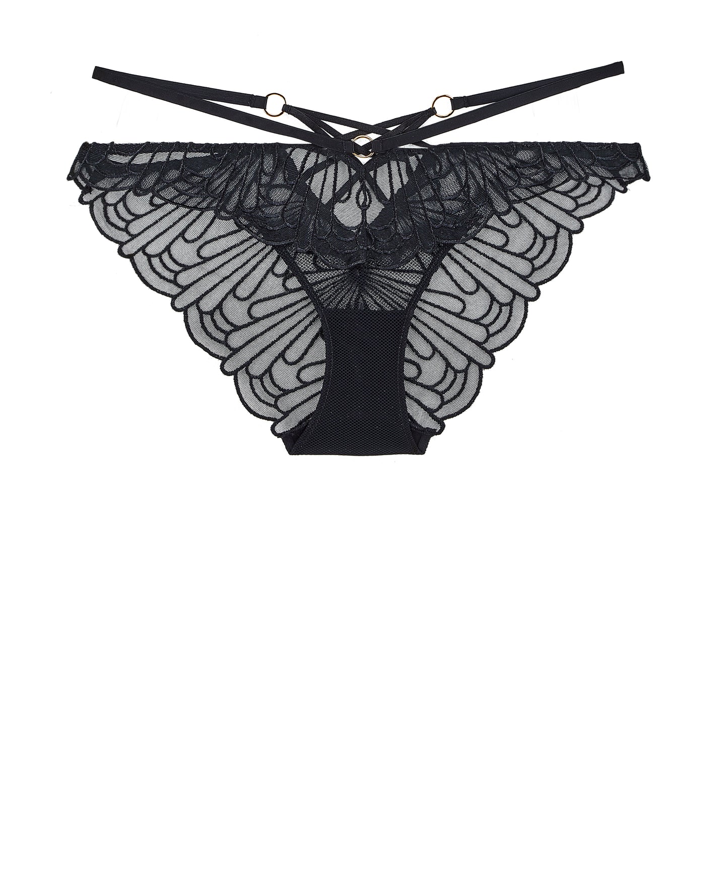 L'Indomptable Mini Coeur Brief in After Dark By Aubade - XS-XL