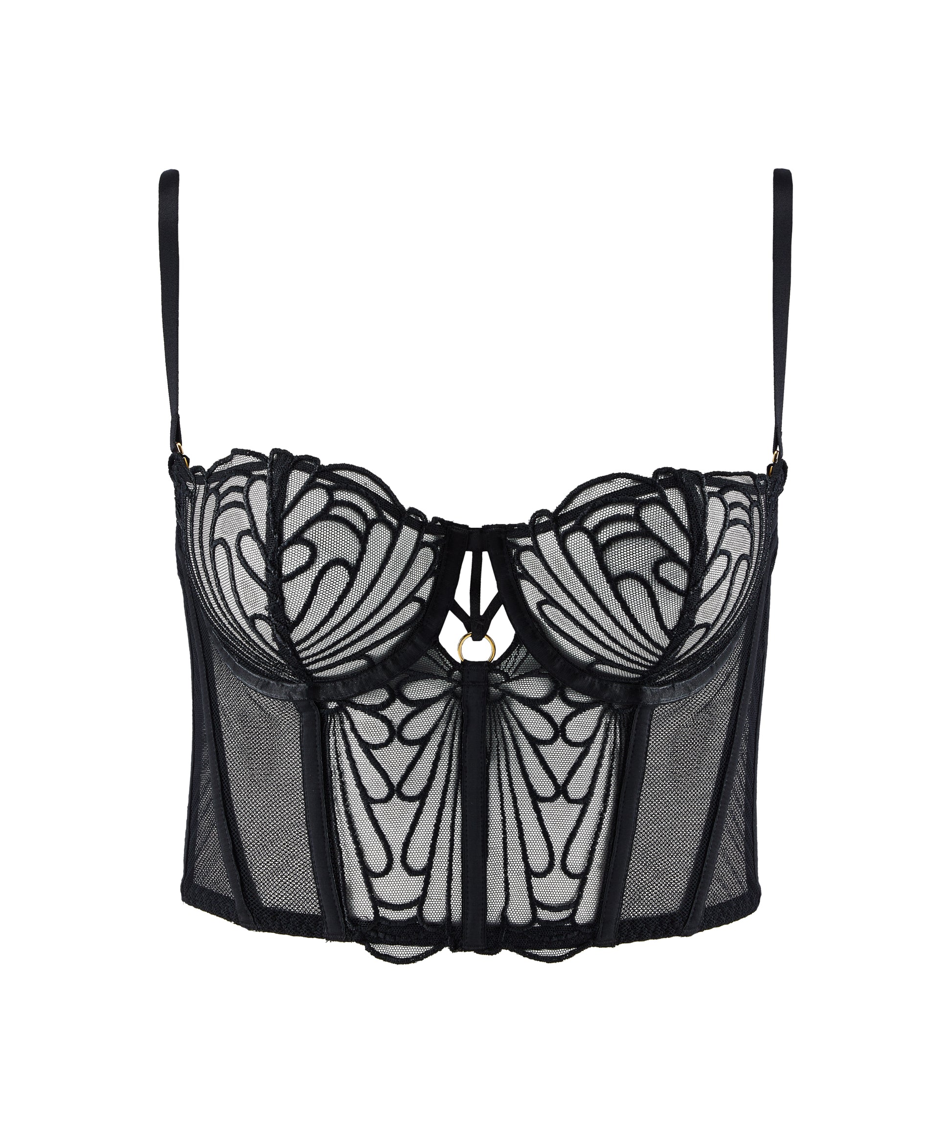 L'Indomptable Bustier Bra in After Dark By Aubade - 32-36 B-E