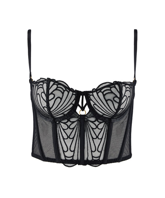 L'Indomptable Bustier Bra in After Dark By Aubade - 32-36 B-E