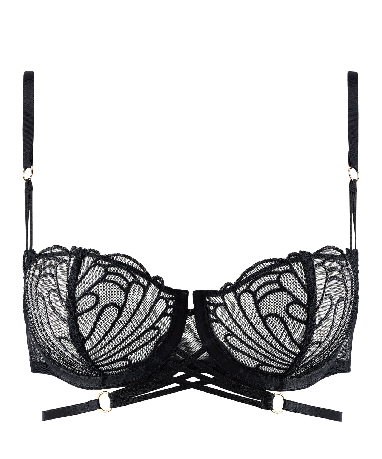 L'Indomptable Half Cup Bra in After Dark By Aubade - 30-40 B-G