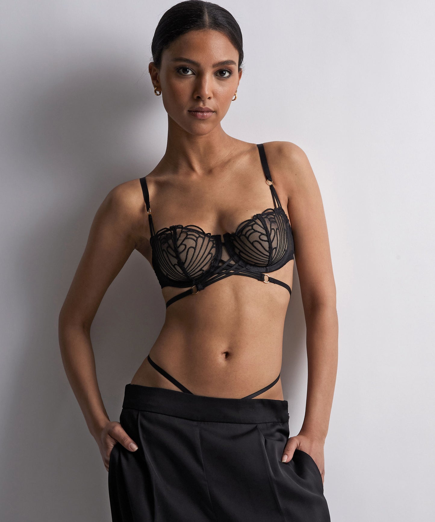 L'Indomptable Half Cup Bra in After Dark By Aubade - 30-40 B-G