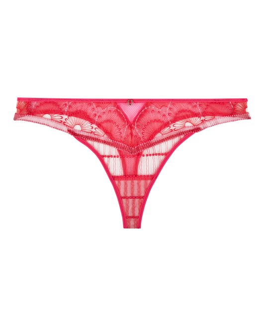 Pure Vibration Tanga in Pink Flash By Aubade - XS-XXL