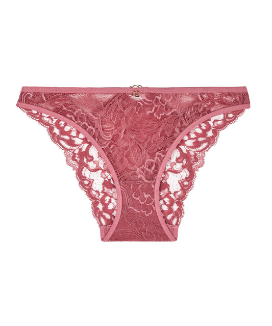 Feeling Myself Italian Bikini Brief in Rosewood By Aubade - S-2X