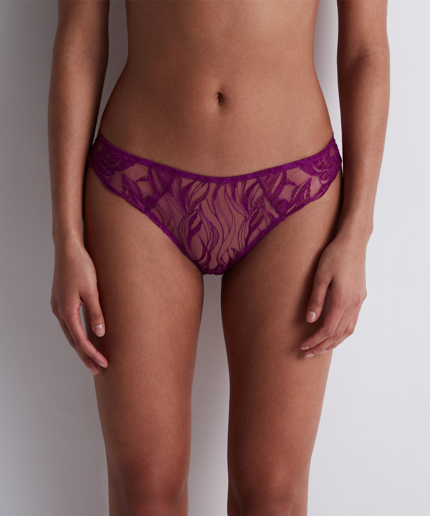 Into The Groove Brazilian Brief in Pink Karma By Aubade - M & 2XL