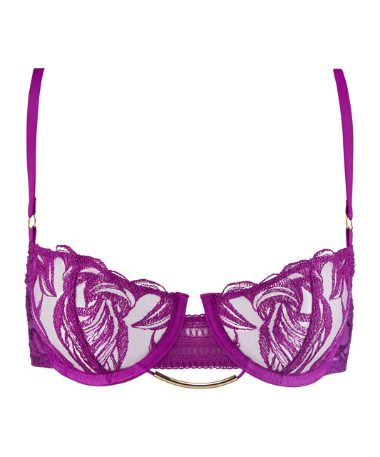 Into The Groove Half Cup Bra in Pink Karma By Aubade - 34-40 B-G (EURO)