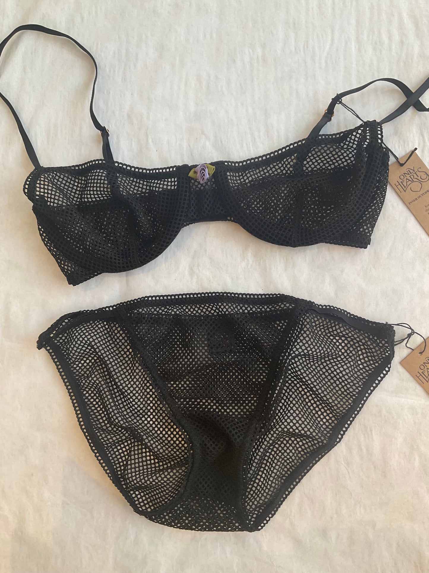 Nothing But Net Underwire Bra in Black By Only Hearts - XS-L