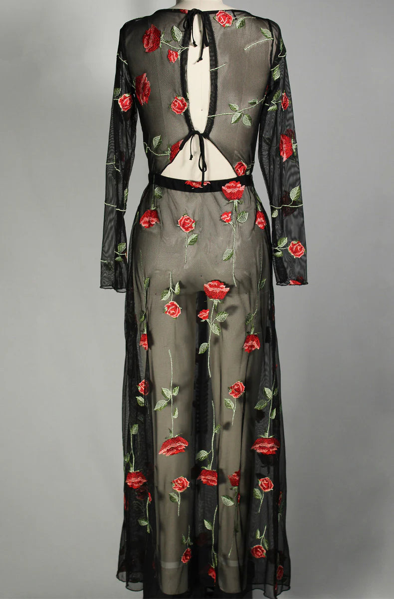 A Rose Is A Rose Clara Longsleeve Dress By Only Hearts Lingerie - XS-L