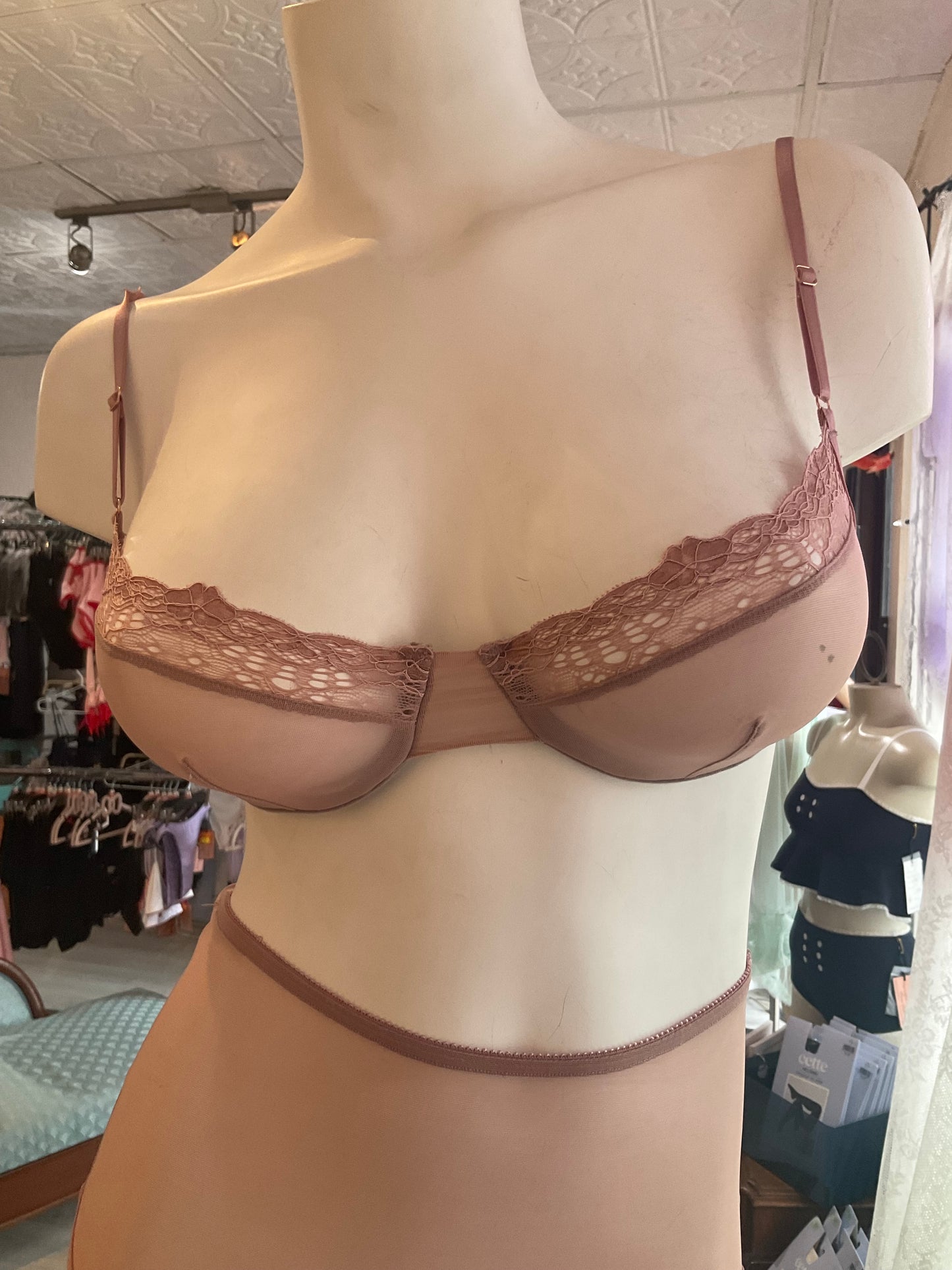 Whisper Sweet Nothings Demi Underwire Bra in Rose Water By Only Hearts Lingerie - XS-XL