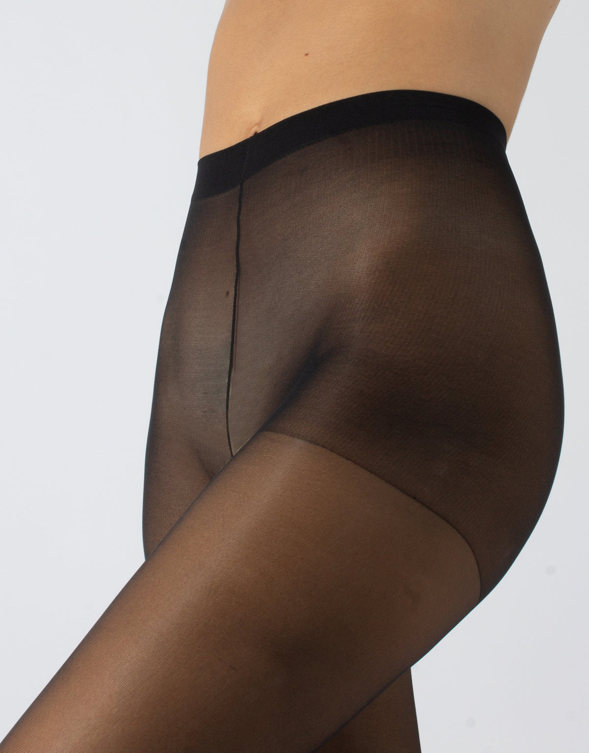 LUCCA Sheer Pantyhose in Black and 3 nudes 20 DEN - S-4X