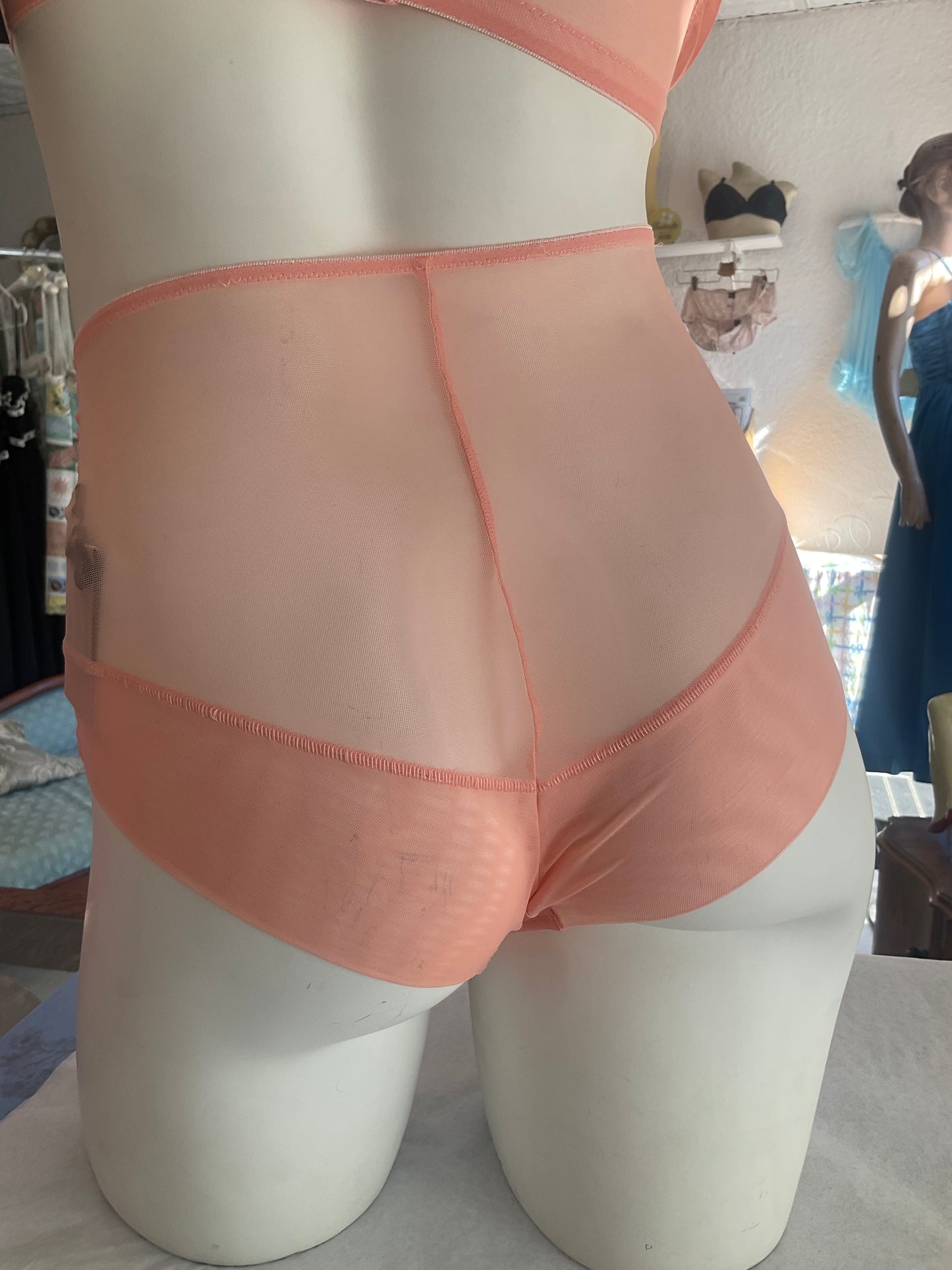 Sophia Silk High Waist Knickers in Apricot By Katherine Hamilton
