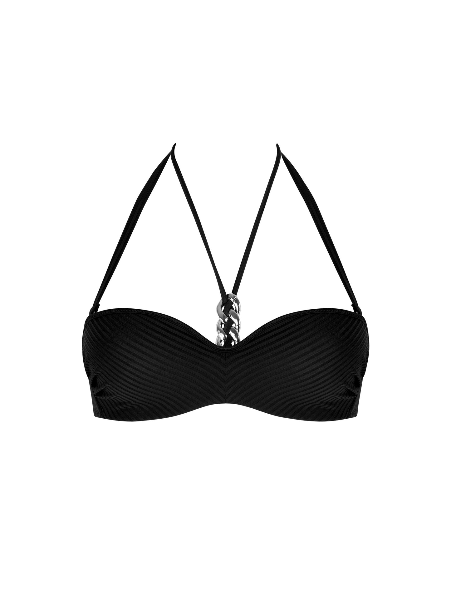 Stricto Chic Strapless Bandeau Bikini Top in Black By Antigel - 32-38 B-D