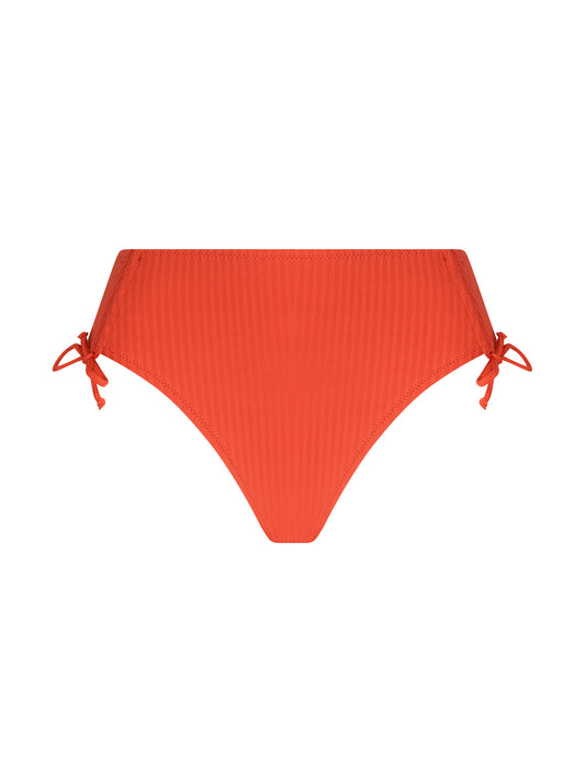 Stricto Chic High Waist Adjustable Bikini Bottoms in Orange By Antigel - S-XXXL