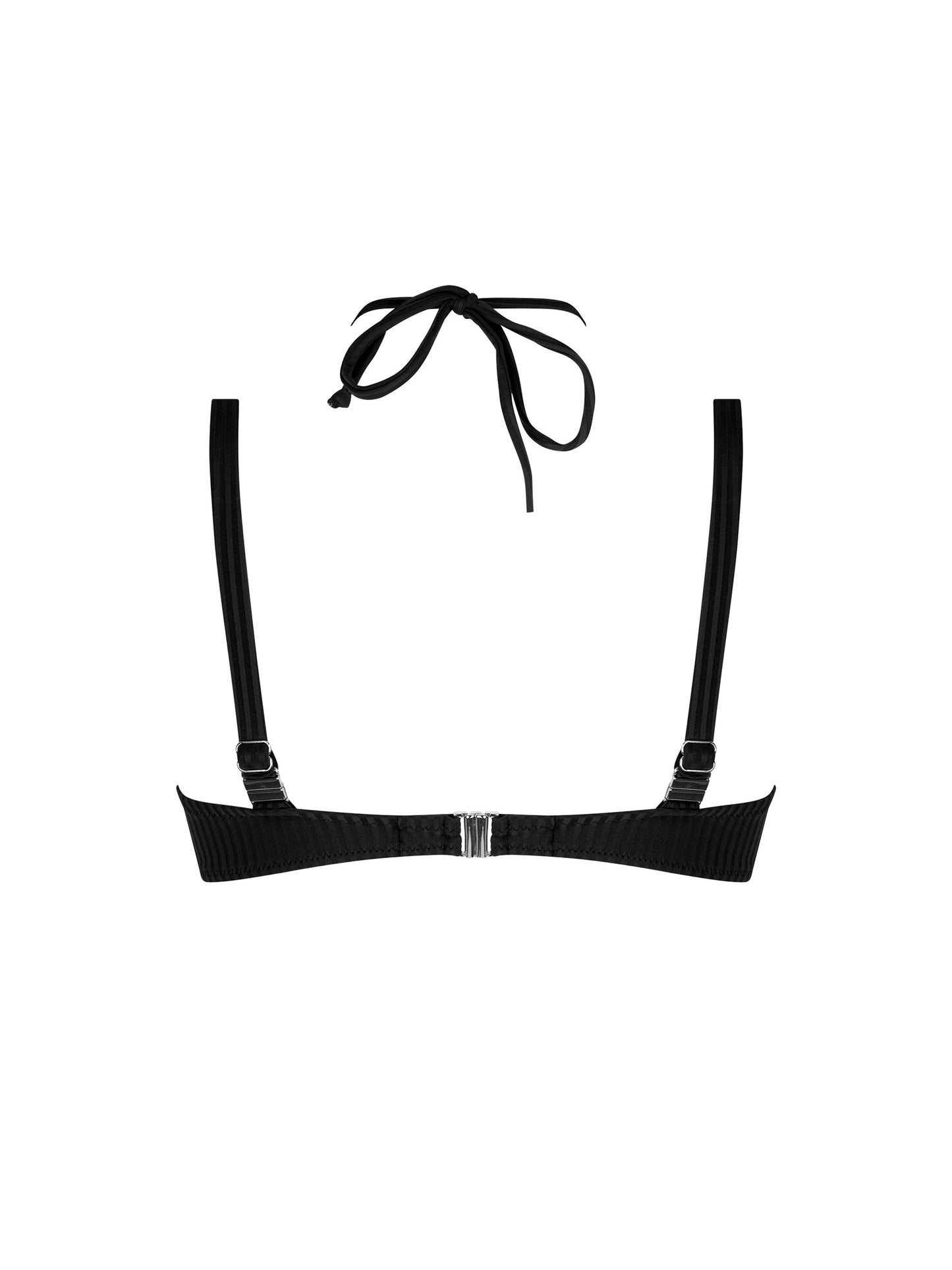 Stricto Chic Halter Triangle Bikini Top in Black By Antigel - 32-42 C-F