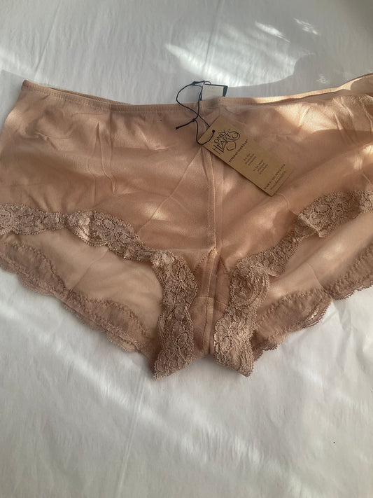 Tulle with Lace Boy Brief in Chai By Only Hearts - XS-XL