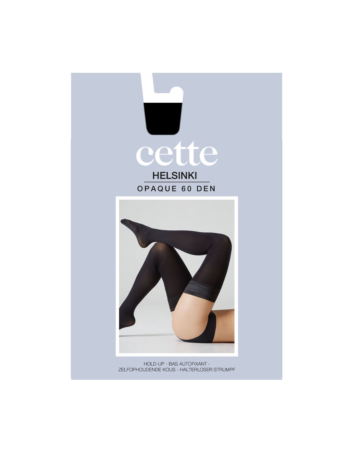 Helsinki 60 DEN Opaque Hold Ups in Black - S-4X