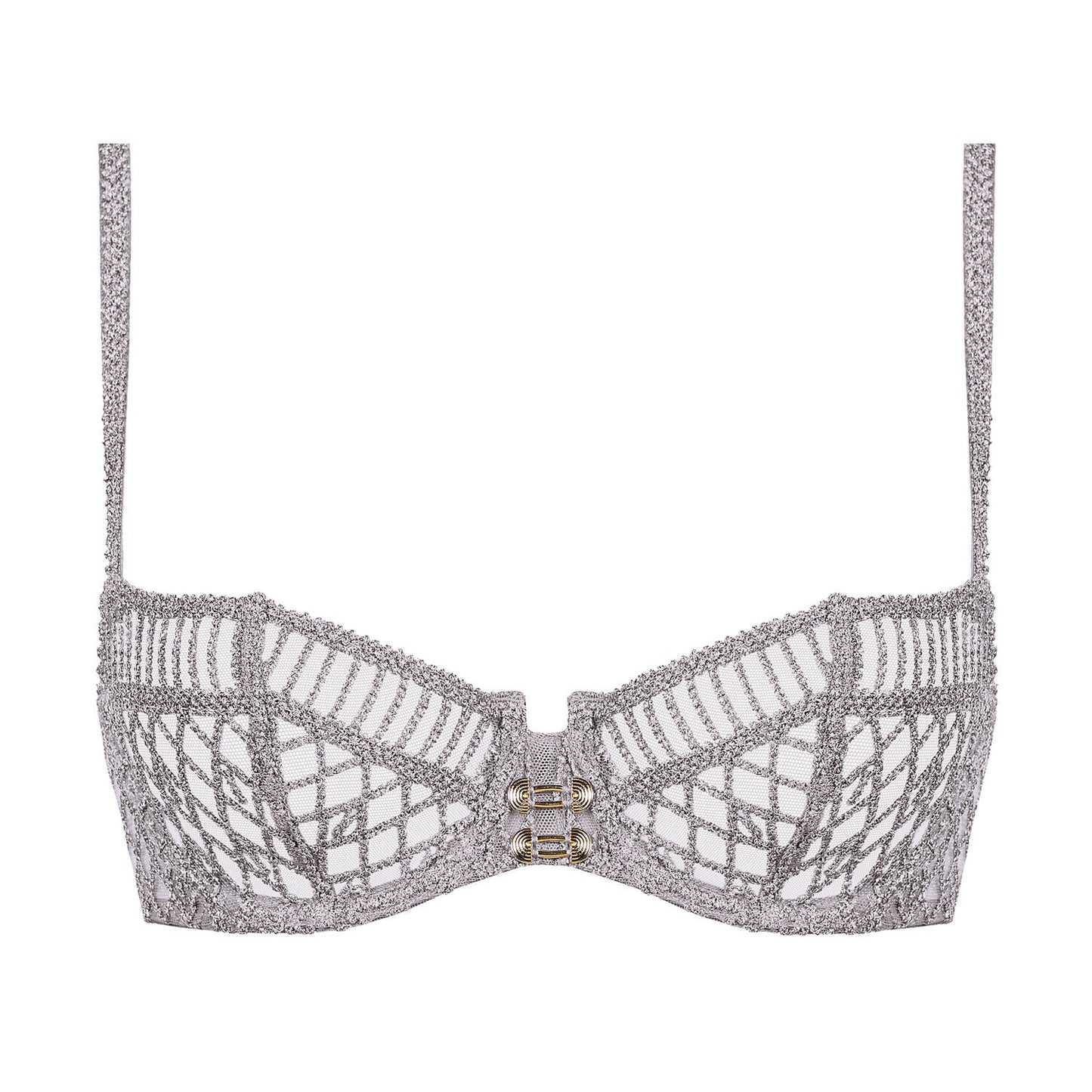 Stardust Dream Half Cup Bra in Cosmos Silver By Aubade - 32-38 B-G (EURO)