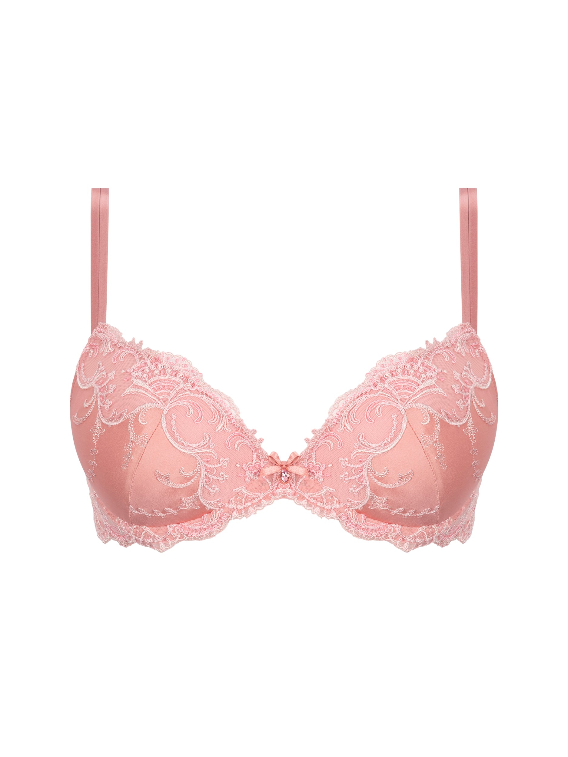 Splendeur Soie Pure Silk in Rose By Lise Charmel Contour Padded Bra - sizes  32-38 A-B