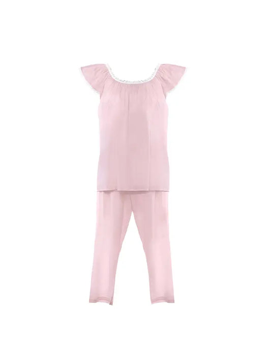 Caroline Pajama Set in Pink By Lenora - S-XL