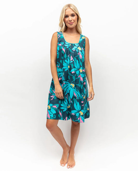 Cove Floral Print Chemise By Cyberjammies - XS - XXXL