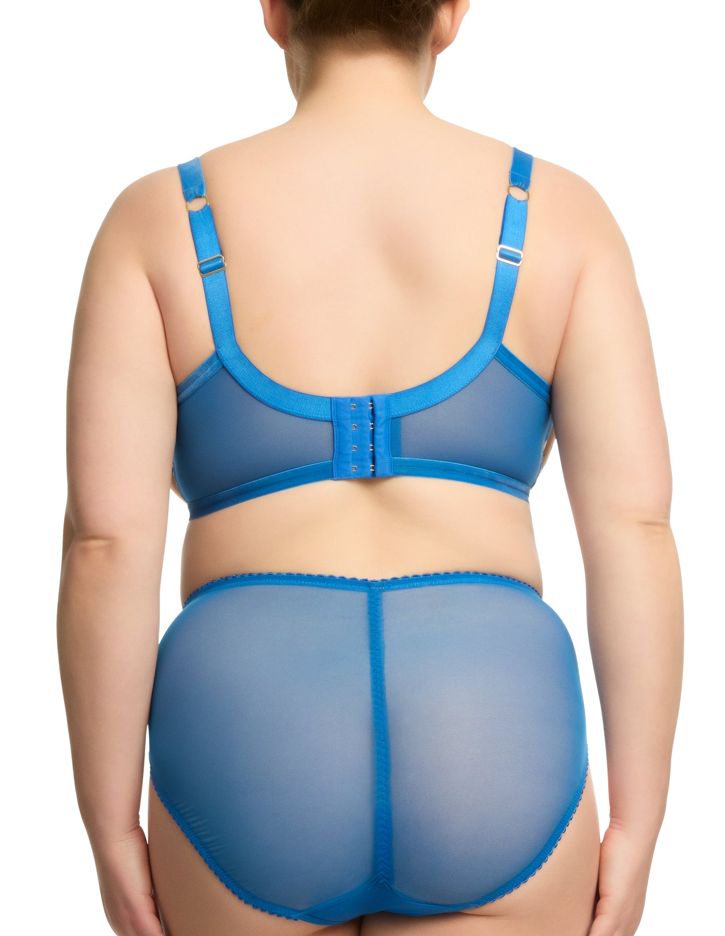 Rosewyn in Charming Blue High Cut Brief By Dita Von Teese Lingerie - sizes XS-4X