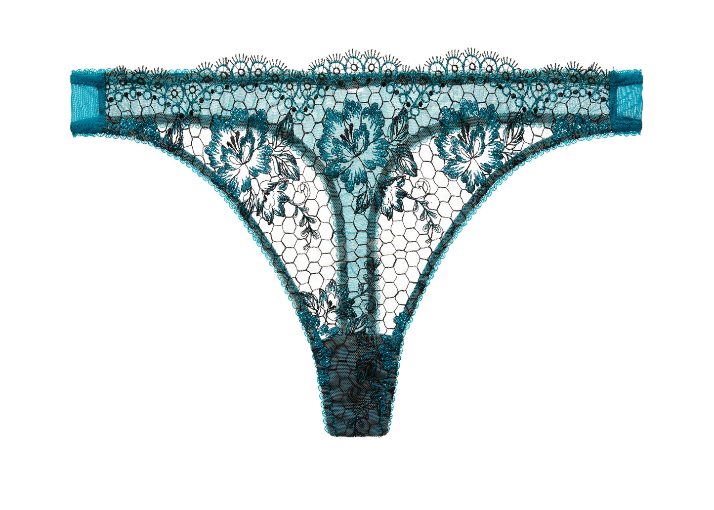 Evelina Thong in Lurex Peacock By Dita Von Teese Lingerie - XS-XL