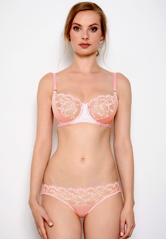 Sophia Silk Low Rise Knickers in Apricot By Katherine Hamilton