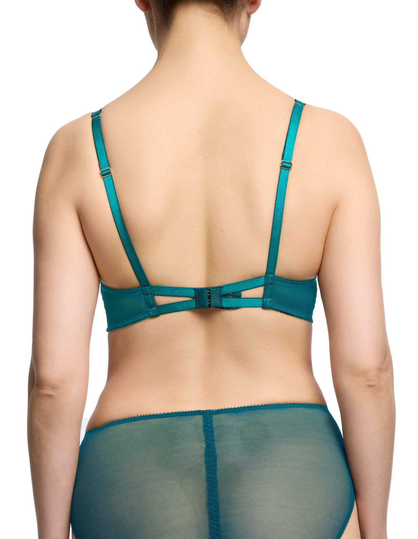 Victress Foil Bra in "Kingfisher Blue" By Dita Von Teese - 32-38 B-F (UK)/ B-G (US)