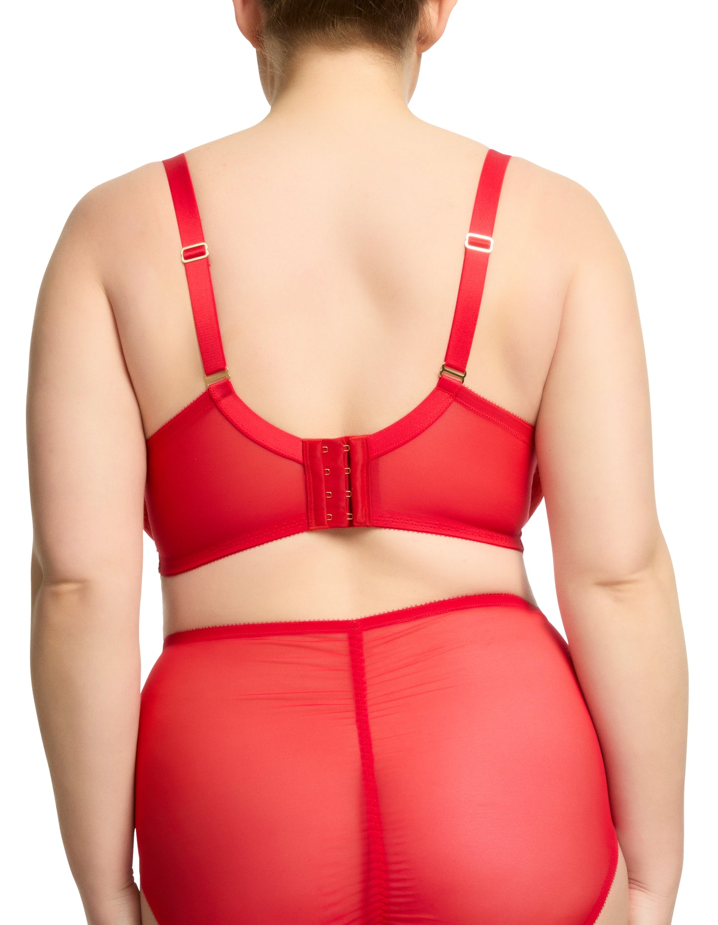 Vedette In Flame Red Curve Plunge Bra By Dita Von Teese - 38-44 D-G (UK)